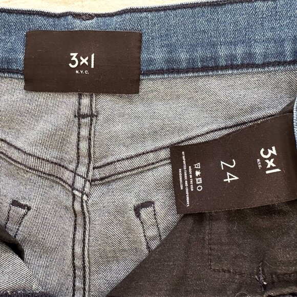3x1 NYC Wide Leg Stretch Jeans Women's Size 24 - Picture 8 of 16